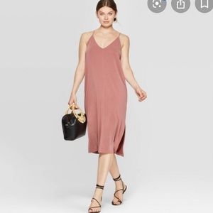 a new day / blush rose midi dress